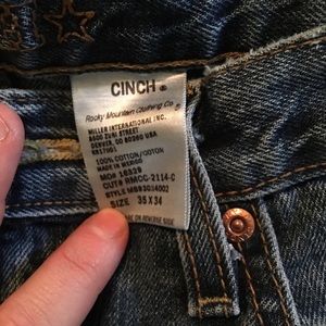 Cinch jeans 35x34
